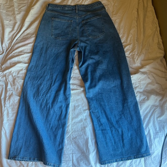 cute wide leg jeans size 12 women - Picture 2 of 4
